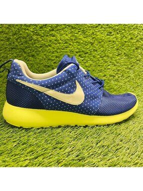 Nike Roshe Run Womens Size 10 Blue Volt Athletic Running Walking Shoes Sneakers